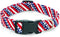 Adjustable American Flag Dog Collar for Small Medium Large Pets, 4th of July Patriotic Design, Strong Plastic Buckle
