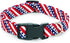 American Flag Dog Collar, 4th of July Adjustable Patriotic Collar for Small Medium Large Dogs, Strong Plastic Buckle