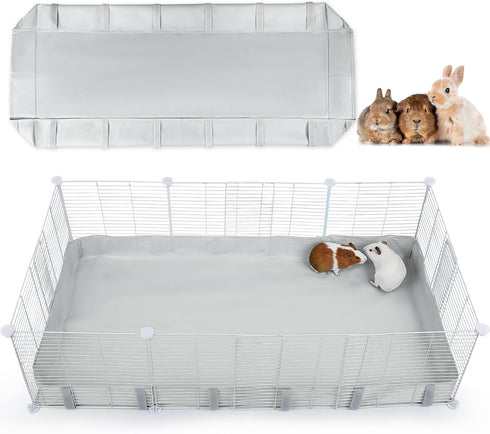Guinea Pig Cage Liner, Waterproof Bedding with Tarp Bottom for C&C Grids, 47 * 24 inches for Guinea Pig and Bunny