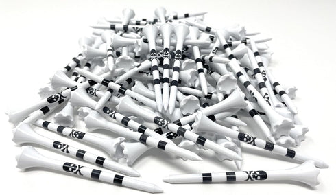 NorthPointe Skull and Crossbones Golf Tees, Plastic, 3 1/4-100 Tees in Bulk