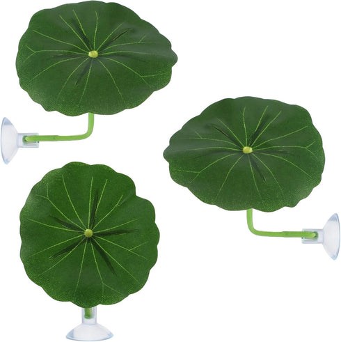 Xinjoduz Xindojuz 3 Pack Betta Fish Toys, Plastic Betta Bed Leaf Hammock for