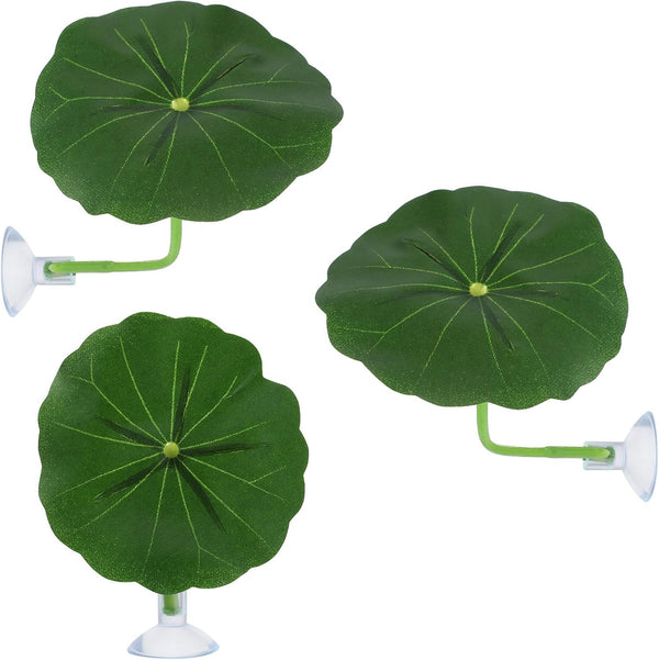 Xinjoduz Xindojuz 3 Pack Betta Fish Toys, Plastic Betta Bed Leaf Hammock for