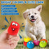 Jenaai 24 Pieces Funny Face Squeaky Dog Toys, Latex Soft Emoticon Balls for Small Medium Dogs