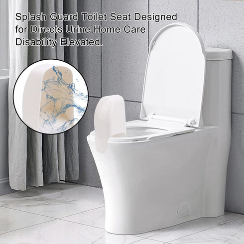Toilet Splash Guard Urine Diverter - Anti-Splash Pee Guard for Toilet Seat, Ideal for Men, Elderly, Disabled & Boys