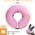 BENCMATE Inflatable Collar for Dogs and Cats - Soft Recovery E-Collar, Medium, Pink, Does Not Block Vision