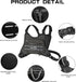 Sports Chest Bag for Men Women, Running Vest Bag with Built-in Phone Holder for Workouts, Ski, Cycling, Hiking,