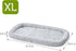 Friends Forever Bolster Dog Crate Mat 48 Inch, Washable Dog Crate Pad for Raised Dog Bed and Crate, Sherpa Fleece, Nova
