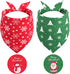 Christmas Dog Bandanas XLarge 2PCS, for Dog, Triangle Reversible Holiday Bandana for