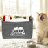Vumdua Cat Toy Box, Cat Toy Storage Basket with Handles, Felt Pet Toy Basket Pet Supplies Storage Bin, Perfect