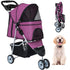 BestPet 3Wheels Pet Dog Stroller for Folding Lightweight Cat Travel Stroller with