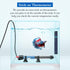 Hitop Adjustable Aquarium Heater, Submersible Glass Water Heater for 5 – 70 Gallon Fish Tank (100W)