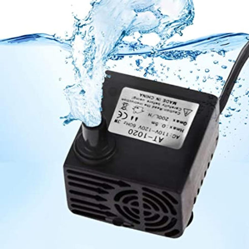 SunGrow 55 GPH 3W Small Submersible Water Pump for Cat & Dog Water Bowls, Fountains, Aquariums