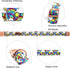 Lionheart Glory Rainbow Dog Collar, Colorful Heavy Duty Adjustable Pride Collars for Large Dogs, Pet Gift Summer Holiday