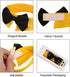 Handcrafted Adjustable Formal Pet Bowtie Collar Neck Tie for Dogs & Cats (S, Black 1)