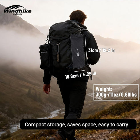 11oz 66lb Backpacking windhike Ultralight Small Folding Camping Table - Load Capacity Mini Table with Carry Bag