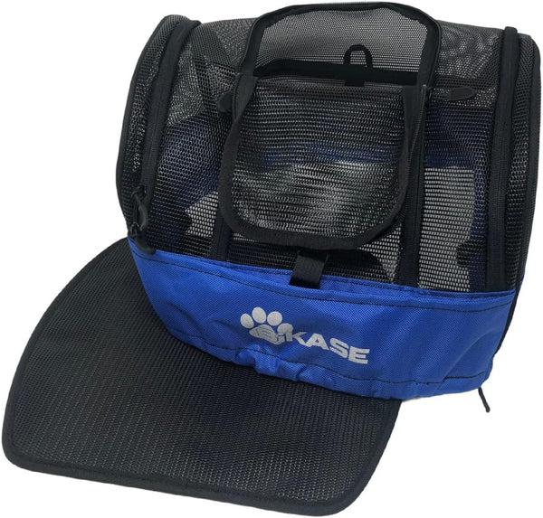 BiKase Pet Carrier Cover for Bike Basket - Soft-Sided Ventilated Dog Bike Basket with Comfort Mat Included