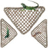 kathson Bearded Dragon Hammock, Natural Seagrass Reptile Lounger Decor, 2 PCS (11 x 7.8 x 7.8 inches)