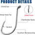 Octopus Baitholder Fishing Hooks Kit, Barbed Offset Circle Hooks Set for Freshwater & Saltwater Fishing