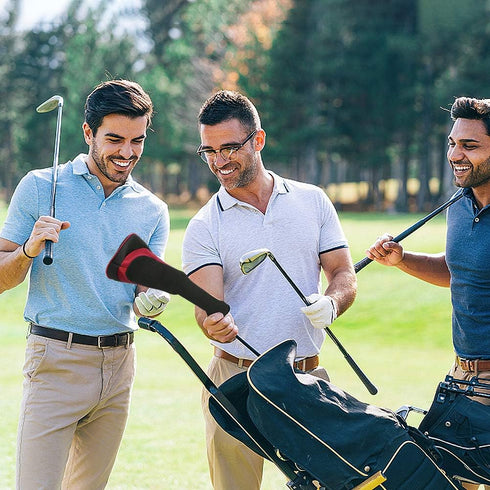 Number-one Golf Club Head Covers - 3Pcs Long Neck Mesh Set for Fairway Woods Driver Hybrids with Interchangeable No.