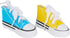 4 Mini Sneakers Bonka Bird Toys, Colorful Cotton Rubber, Bird Safe for Parrots, Quaker, Parrotlet, Cockatiel