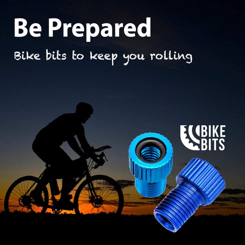 Presta Valve Adapter to Convert Presta to Schrader, Inflate Tire Using Standard Pump or Air Compressor