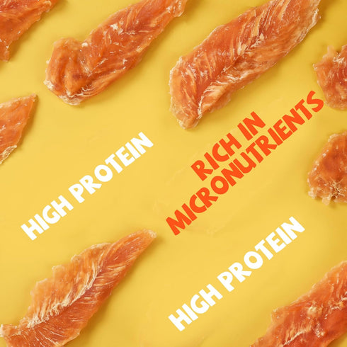 12 Counts, 10.6 oz Pawmate Dog Treats Chicken Jerky Tenders, Healthy Human Grade Chicken w/Taurine Rawhide-Free