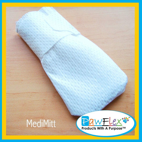 Pack 12-Pack) Medimitt Paw Bandages for Dogs, Cats and Pets Stretchy Medical Booties, First Aid for Paws Non Slip, Non