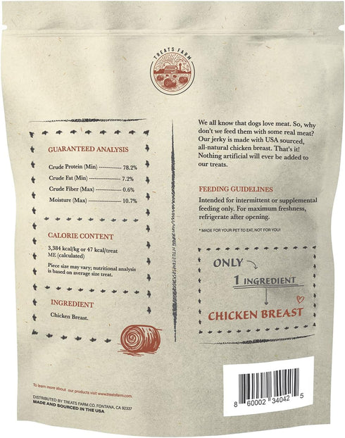 American Paws Treats Farm Chicken Jerky Dog Treats Made in USA, All Natural (1LB)