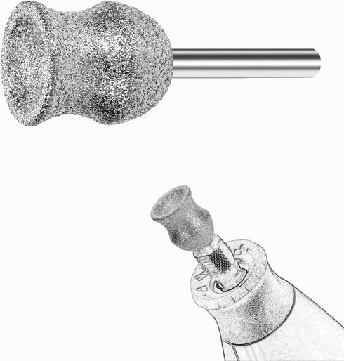 Dog Nail Grinder Bits for Dremel - Diamond Dremel Dog Nail Grinder Attachment, 1/8" Dog Nail Dremel Bits, Safe and