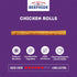 USA Beefhide Chip Rolls, 10-11" Dog Chew Treats, Chicken Flavor, 10 Count