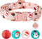 Christmas Cotton Dog Collar for Puppy Girl or Boy, Comfortable with Durable Metal Buckle, XS, Neck 8-12in