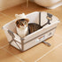 Multipurpose Collapsible Pet Bathtub with Water Drain Plug, Fold-able Bathtub for Puppy Small Dogs Cats, Portable