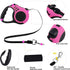 Retractable Dog Leash, Heavy Duty for Small Dog or Cat up to 26 lbs, 16FT Tangle-Free Nylon Tape with Waste Bag