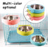 Crate Dog Bowl, Removable Stainless Steel Water Feeder Bowls for Cat, Puppy, Bird Pets (Large, Blue)