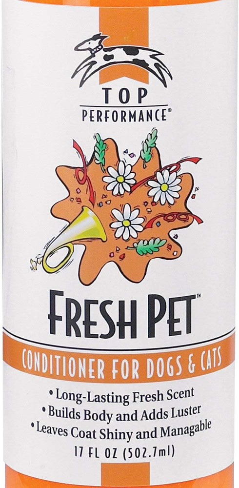 17 Oz. Top Performance Fresh Pet Conditioner to Reduce Mats and Tangles, Size Conditioning Formula Gives Coats Sheen