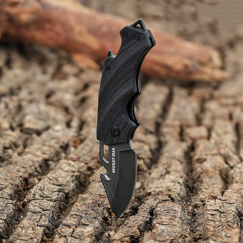 Mossy Oak Mini Folding Pocket Knife - 2.5-inch Stainless Steel Drop Point Blade with G10 Handle, EDC Tool