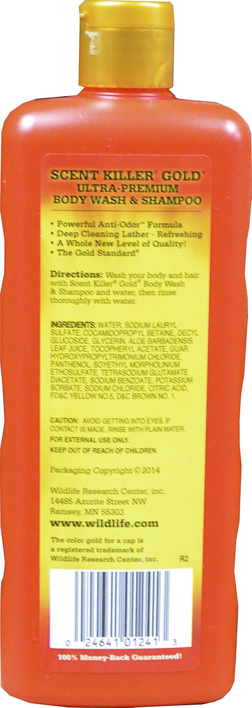 Wildlife Research Scent Killer Gold 1241 Body Wash and Shampoo, 24 Ounce