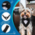 Dog Wedding Bandana, Formal Adjustable Pet Collar with Bow for Small, Medium, Large Dogs, Birthday Gifts (Small, Black)