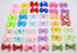 YOY 40pcs / 20 Pairs Adorable Grosgrain Ribbon Pet Dog Hair Bows - Rubber Bands for Puppy Topknot Cat Kitty Doggy