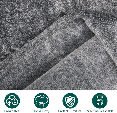 Onarway Washable Dog Blanket for Puppy - 4 Packs of 28”x20” Fluffy Soft Throws for Cats and Dogs - Fleece Blankets for