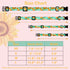 Faygarsle Dog Collar - Cute Light Green Puppy Collars with Sunflower Pattern for Small Medium Large Dogs, Spring Summer