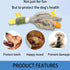 Squeaky Dog Toys 3 Pack, No Stuffing Plush Toys for Large Dogs, Indestructible Crinkle Paper Duck Dog Toy, Puppy Chew