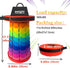360lbs Jakuva Rainbow Travel Camping Stool, Retractable Portable Folding Stool,Collapsible Telescoping Stool with Max