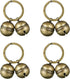 Dephnes 4 8 Dog Collar Bell Strings in Pieces Pet Bells for Collar Loud Brass Cat Bells for Collar with Key Rings