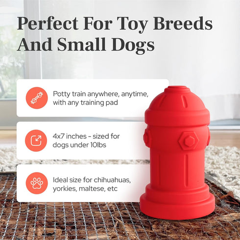 4x7 10lbs Small Dog Fire Hydrant Silicone Soft Potty Training Aid for Small Breeds Under Toy Breeds Indoor Outdoor