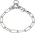 Herm Sprenger Stainless Steel Long Link Dog Collar with Snap Hook for Professional Training (21in, 54cm)