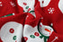 Lanyarco Cute Snowman Dog Pajama Reindeer Small Pet Clothes, Christmas Dog Pajamas Shirts, Red, Back Length 12"