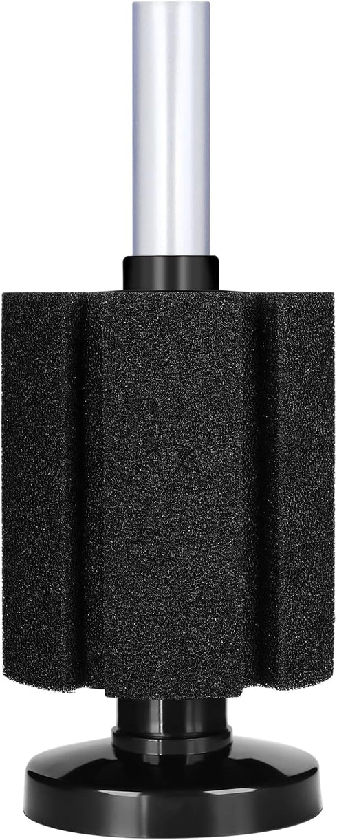 AQUANEAT Aquarium Sponge Filter Breeding Fry Betta Shrimp Nano Fish Tank 4pcs (M Large up to 50Gal)