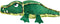Outward Hound Xtreme Seamz Alligator Squeaky Dog Toy, Reinforced Dense Stuffing Plush