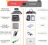 Bird Carrier Travel Cage - Small Bird Travel Cage for Parrot with Stand and Shoulder Strap (Black)